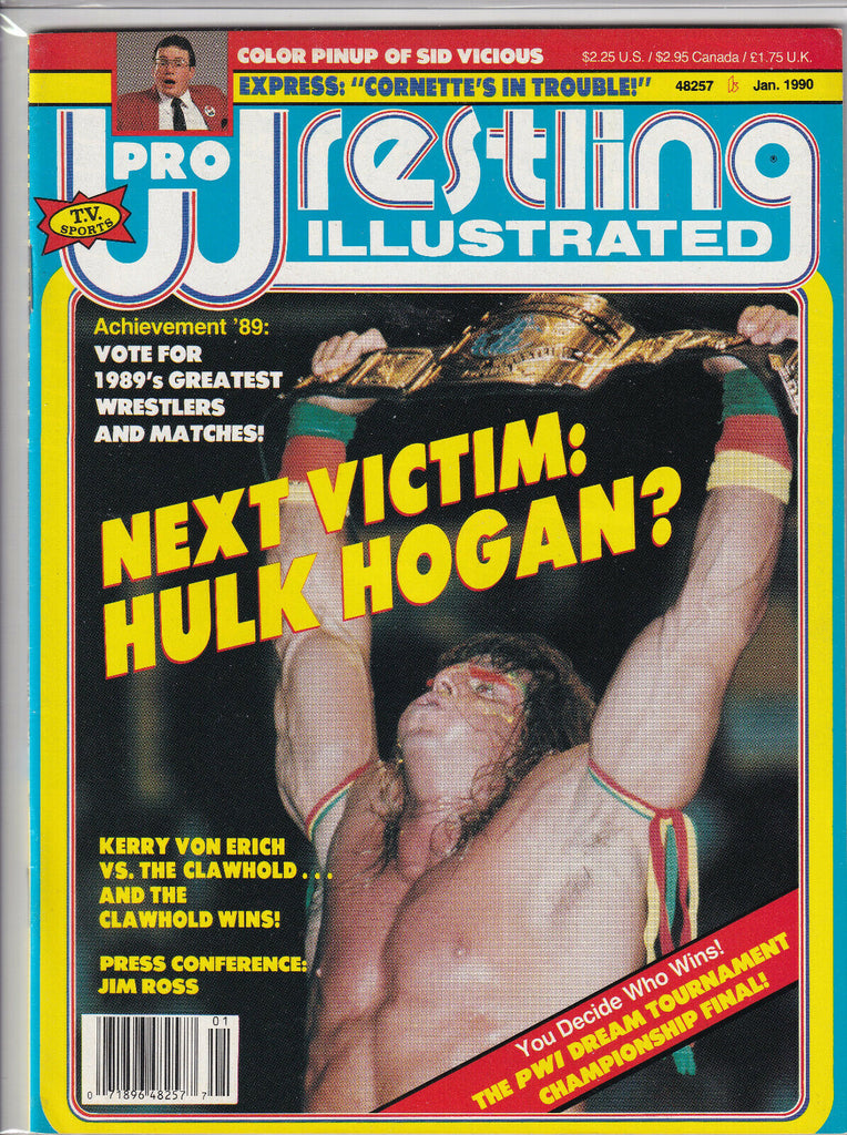 Pro Wrestling Illustrated Ultimate Warrior January 1990 052219nonr