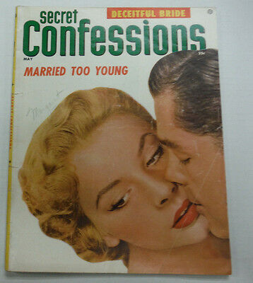 Secret Confessions Magazine Married Too Young May 1955 070115R2