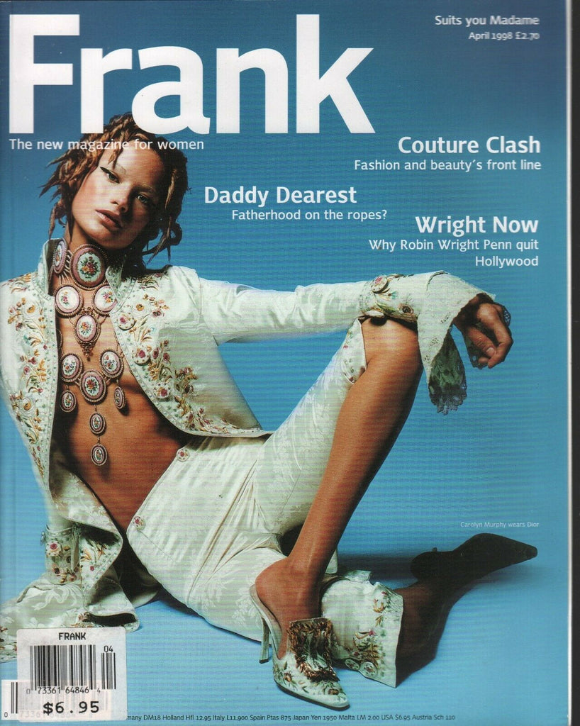 Frank UK Fashion Magazine April 1998 Carolyn Murphy in Dior 013120AME