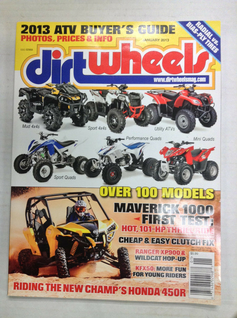 Dirt Wheels Magazine Maverick 1000 First Test January 2013 032817nonR