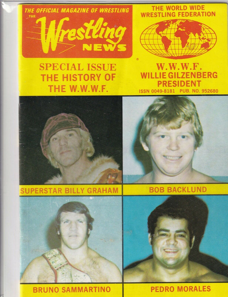 Wrestling News Billy Graham Bob Backlund Bruno Sammartino 1970s 062219nonr