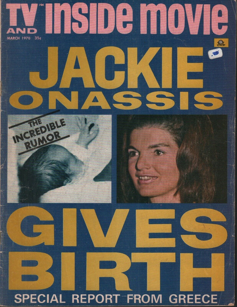 TV and Inside Movie March 1970 Jackie Kennedy Onassis 062519AME