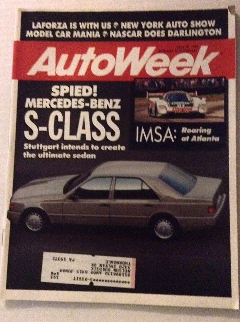 Autoweek Magazine Mercedes-Benz S-Class April 10, 1989 011617rh