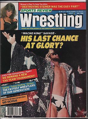 Sports Review Wrestling January 1990 Macho King Randy Savage EX 120715DBE2