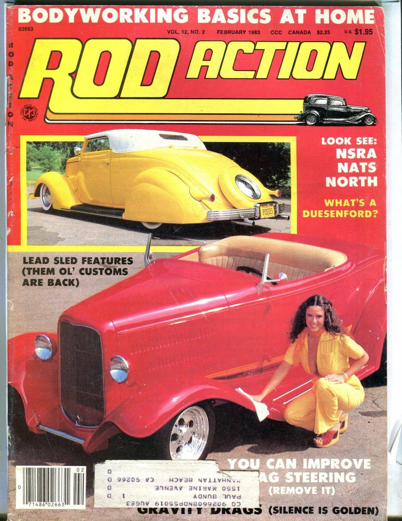 Rod Action Magazine February 1983 Duesenford VG w/ML 030817nonjhe