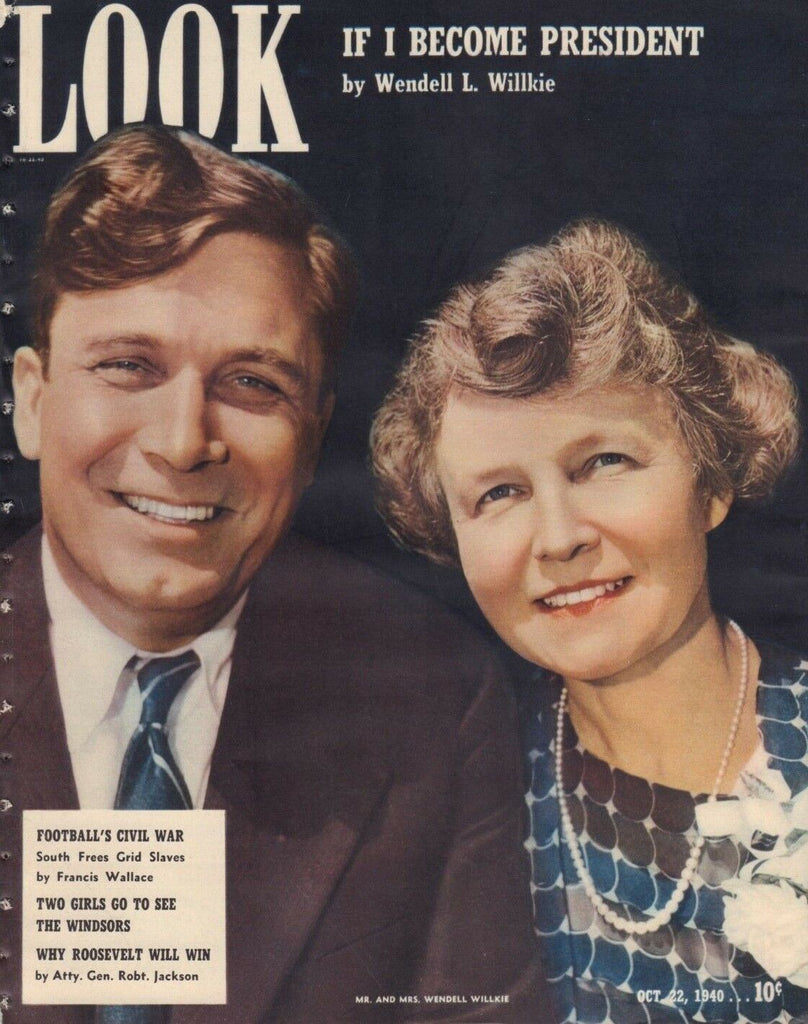 Look October 22 1940 Wendell L Willkie Francis Wallace 010719DBE