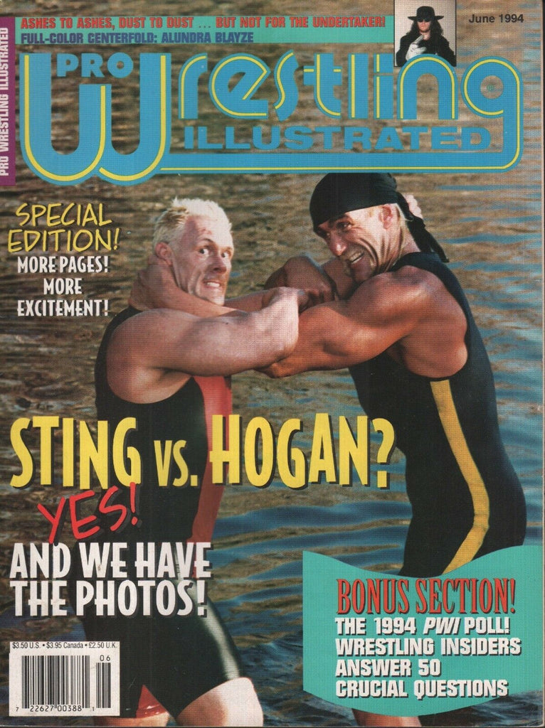 Pro Wrestling Illustrated June 1994 Sting Hulk Hogan Undertaker 012819AME2