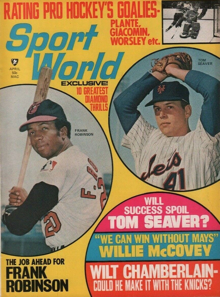 Sport World April 1970 Tom Seaver Frank Robinson 050819DBE