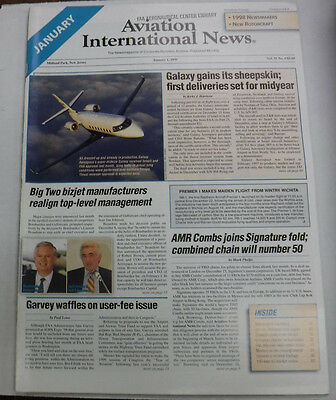Aviation International News Magazine Galaxy Gains January 1999 FAL 072115R