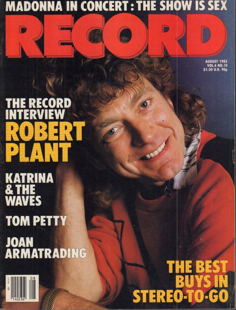 Record August 1985 Madonna, Robert Plant, Tom Petty 050617nonDBE