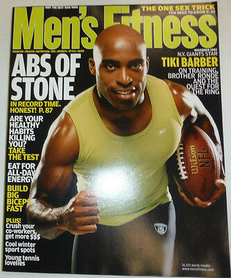 Men's Fitness Magazine Tiki Barber & Healthy Habits November 2003 030615R