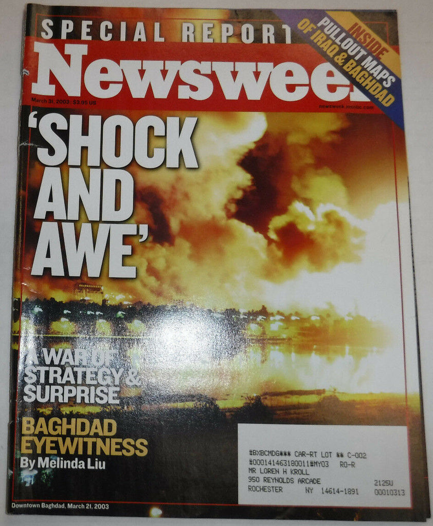 Newsweek Magazine Shock And Awe March 31, 2003 101816R