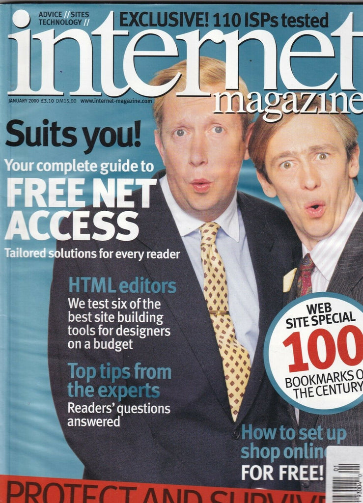 Internet Magazine HTML Editors & Free Net Access January 2000 100919nonr