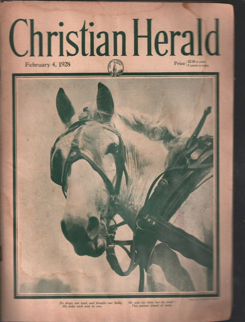 Christian Herald February 4 1928 Armstrong Roberts Vintage Magazine 021920AME