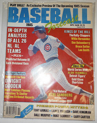 Baseball Magazine Dwight Gooden Ryne Sandberg 1985 091914r
