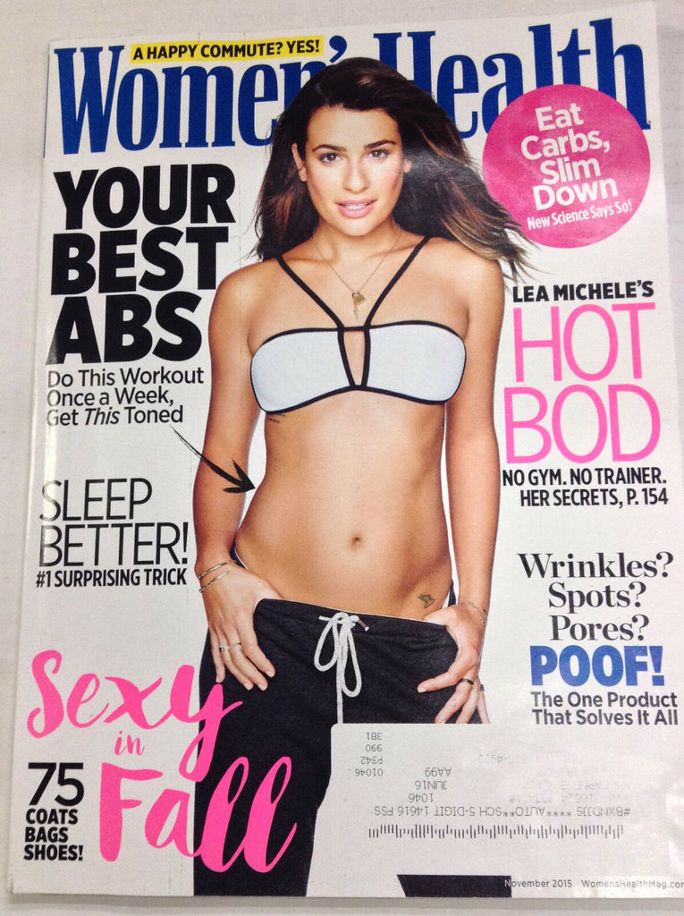 Women's Health Magazine Lea Michele's Hot Bod November 2015 050417nonr