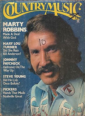 Country Music November 1976 Marty Robbins, Johnny Paycheck VG 062416DBE