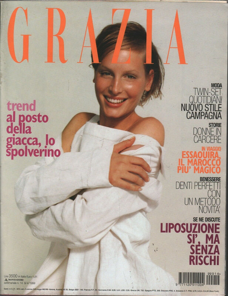 Grazia Italian Fashion Magazine April 9 1999 Trucco Shiseido 101420ame