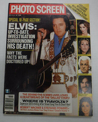 Photo Screen Magazine Elvis Presley & Priscilla March 1980 071315R