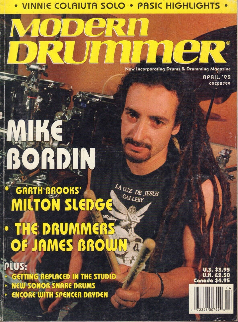 Modern Drummer April 1992 Mike Bordin, Milton Sledge, James Brown 040717nonDBE2