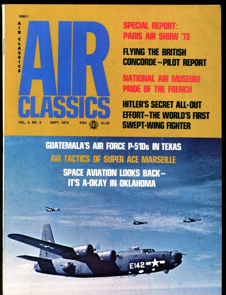 Air Classics Magazine September 1973 Paris Air Show '73 EX No ML 120816jhe