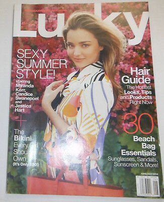 Lucky Magazine Miranda Kerr & Candice Swanepoel June/July 2014 090314R