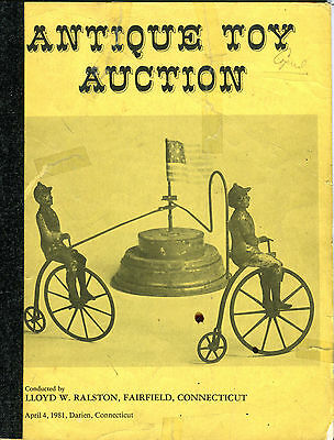 Antique Toy Auction Catalog April 4 1981 Lloyd Ralston VG 081116jhe