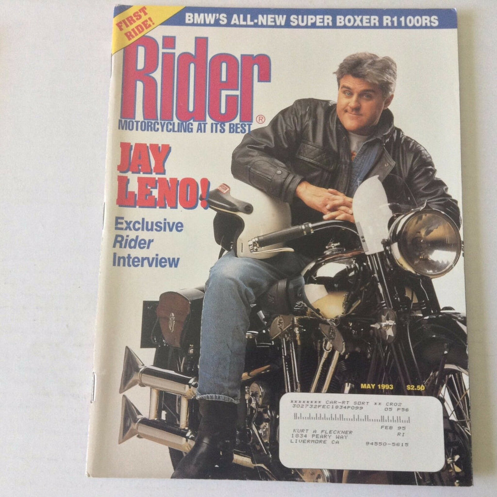 Rider Magazine Jay Leno Rider Interview Super Boxer May 1993 060117nonrh2