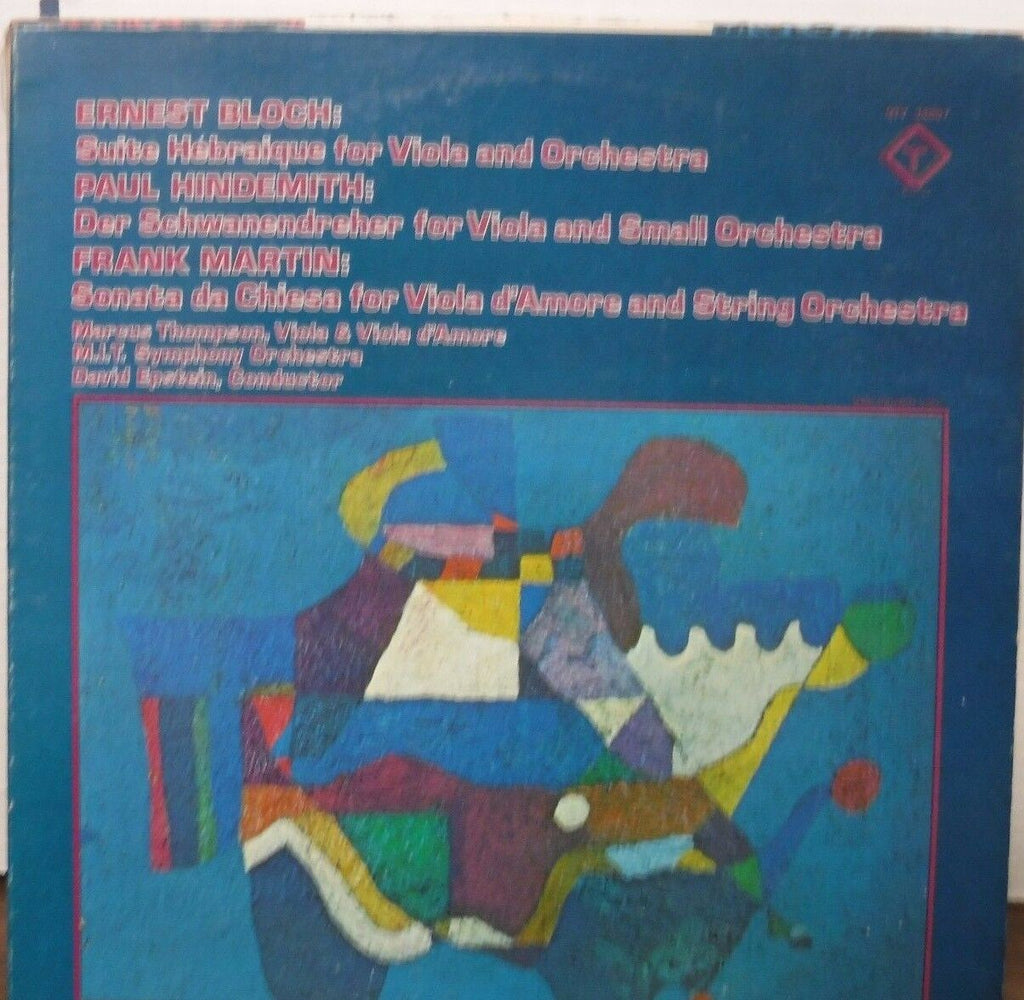 Ernest Bloch Sonata Da Chiesa For Viola D'Amore QTV34687 010717LLE