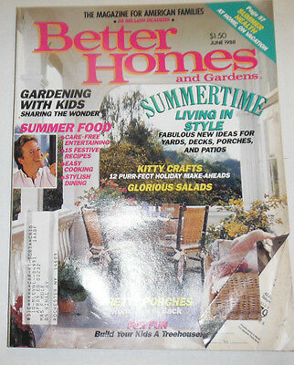 Better Homes And Gardens Magazine Summertime Living June 1988 101414R