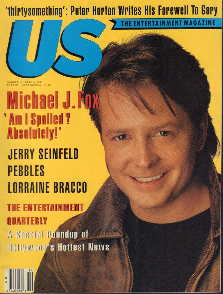 US Magazine April 4 1991 Michael J Fox Jerry Seinfeld Pebbles 090618AME