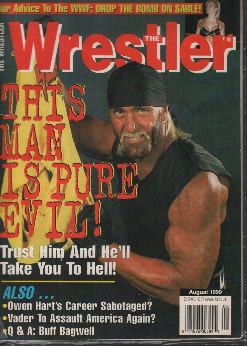 The Wrestler Magazine August 1999 Owen Hart Hulk Hogan Sable 010418AME ...