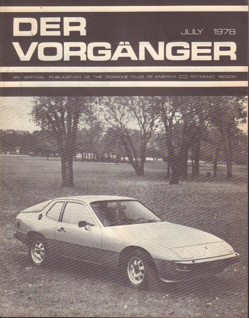 Der Vorganger Vintage American Porsche Club Magazine July 1978 032917nonDBE