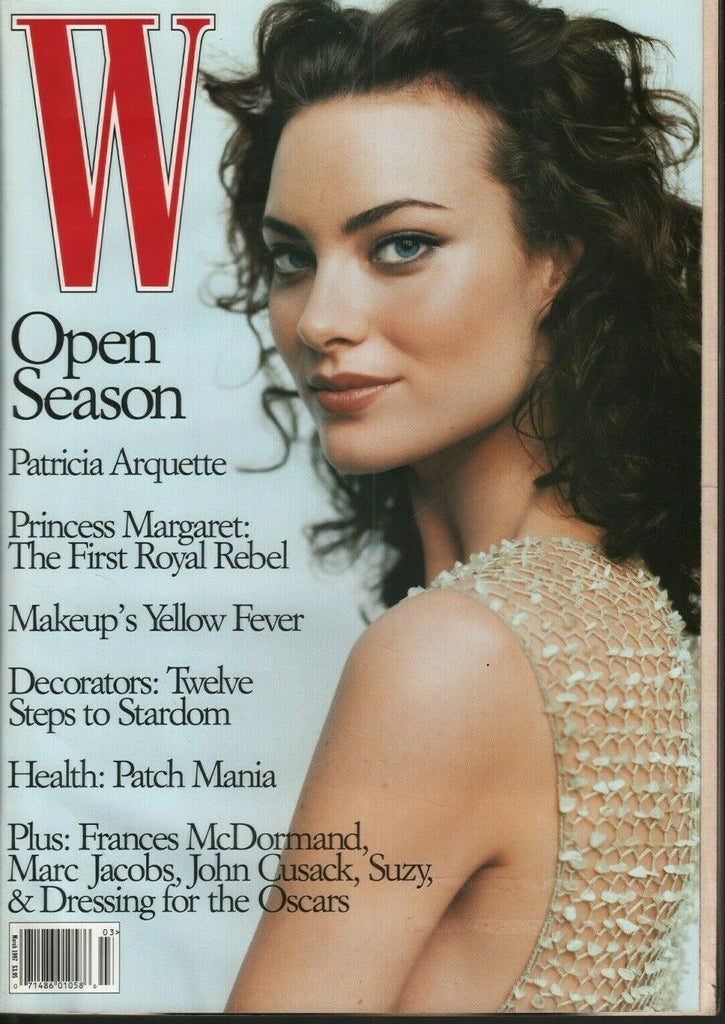 W Magazine March 1997 Patricia Arquette Marc Jacobs Princess Margaret 020320DBE