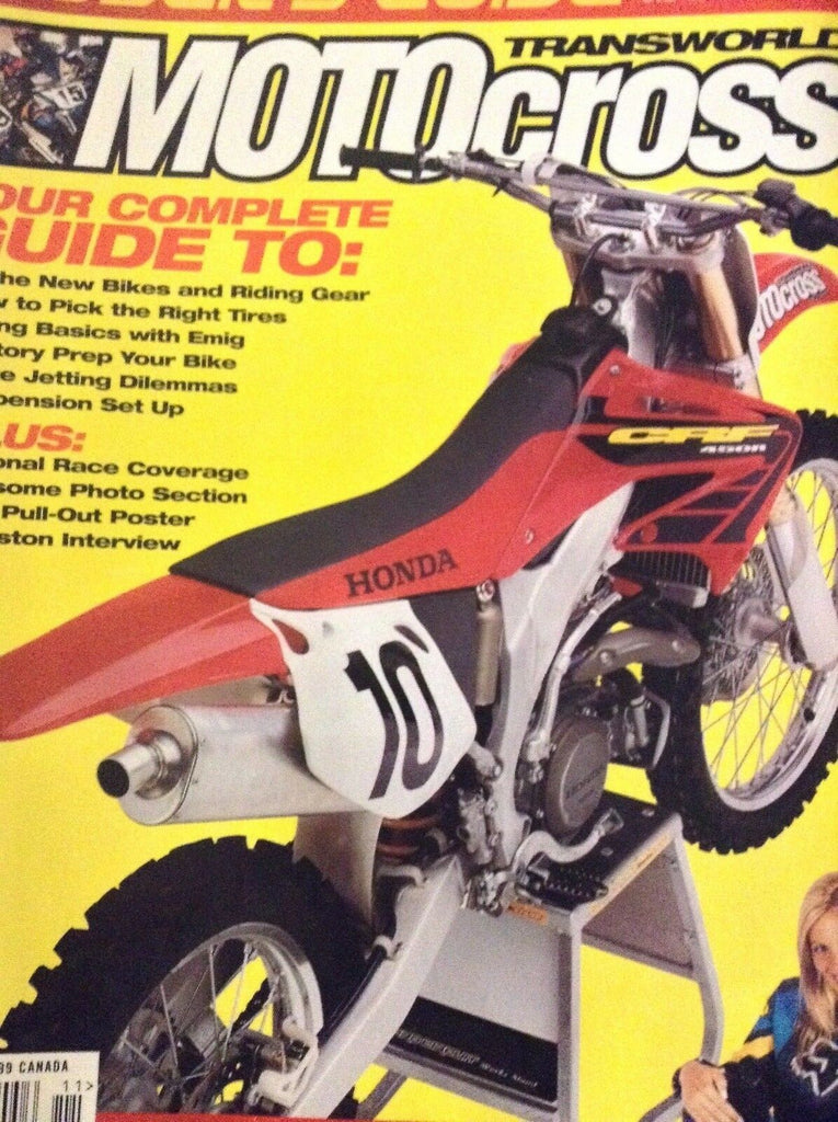 Transworld Motocross Magazine Suspension Set Up November 2001 122918nonrh
