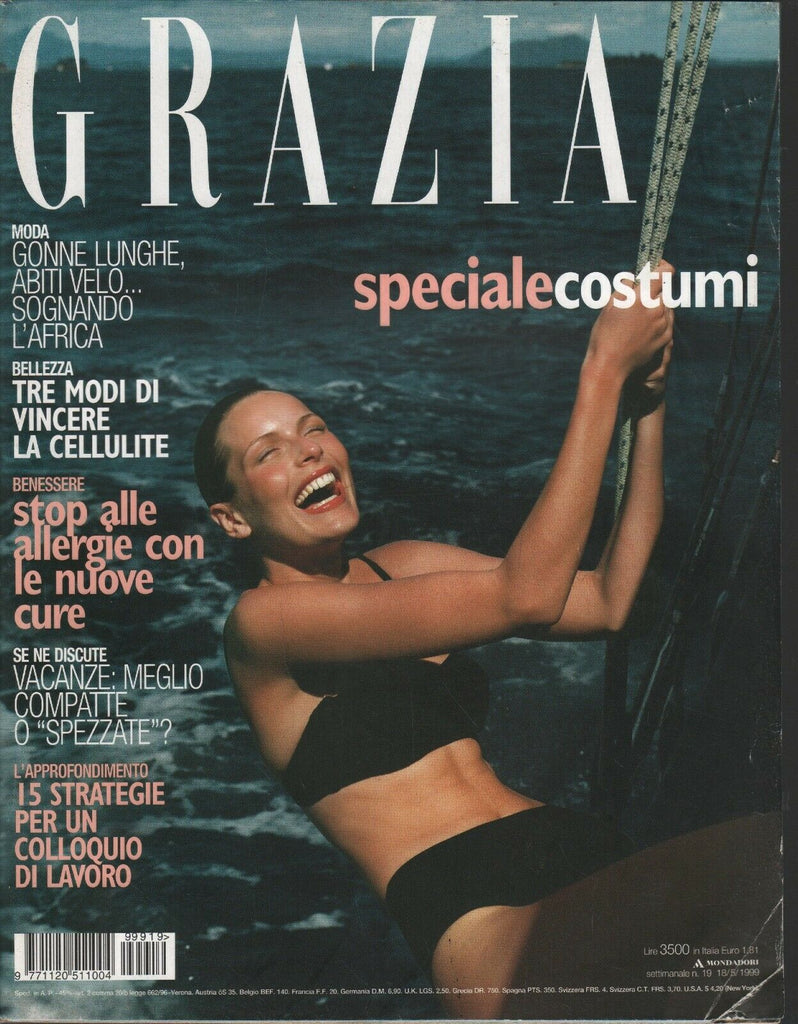 Grazia Italian Fashion Magazine May 18 1999 Rie Rasmussen 101220ame2