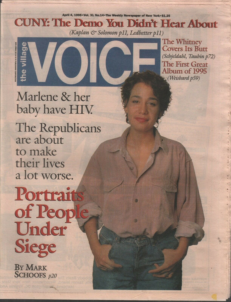 The Village Voice NYC April 4 1995 Tom Stoppard Steve Cannon Professor 122019AME