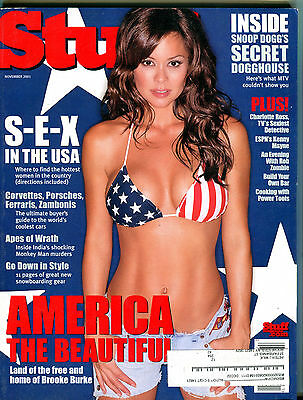 Stuff Magazine November 2001 Brooke Burke EX 062316jhe