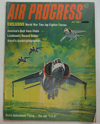 Air Progress Magazine World War Two Japan Fighter Forces July 1966 FAL 060115R