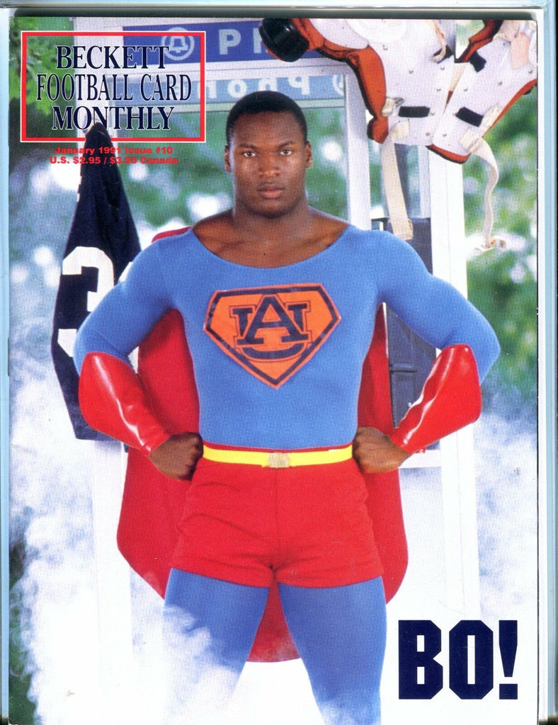 Beckett Football Card Monthly Magazine Jan 1991 Bo Jackson Ex No ML 060117nonjhe