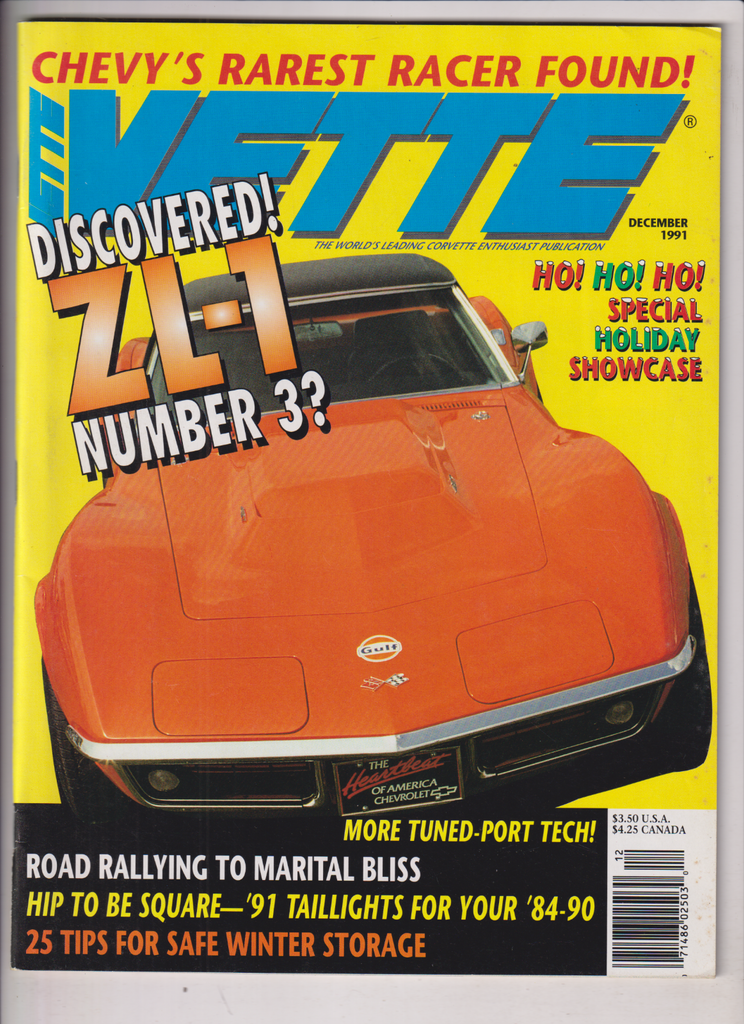 Vette Mag ZL-1 & Tuned-Port Tech December 1991 122719nonr