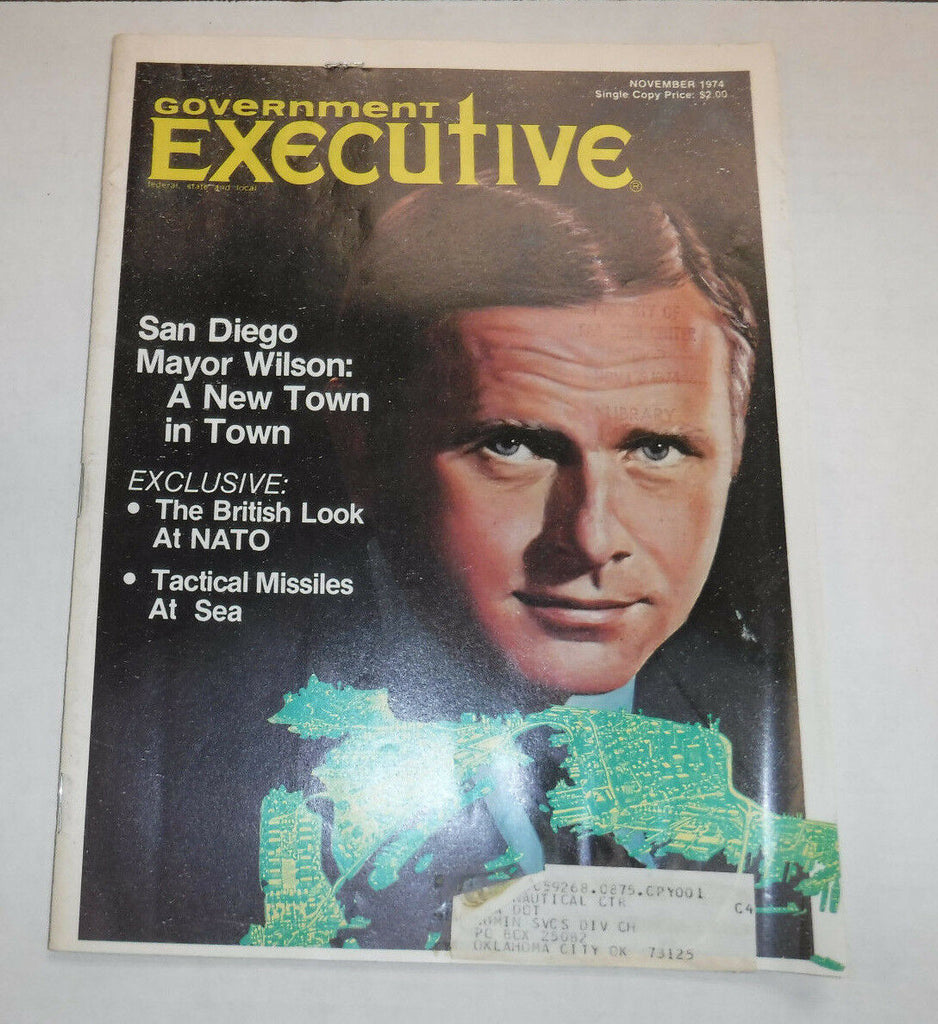 Government Executive Magazine San Diego Mayor Wilson November 1974 FAA 110216R