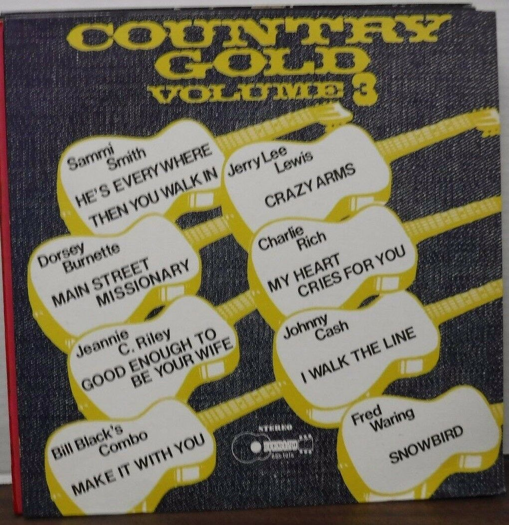 Country Gold Volume 3 BBS-1016 33RPM Jerry Lee Lewis Johnny Cash 112516LLE