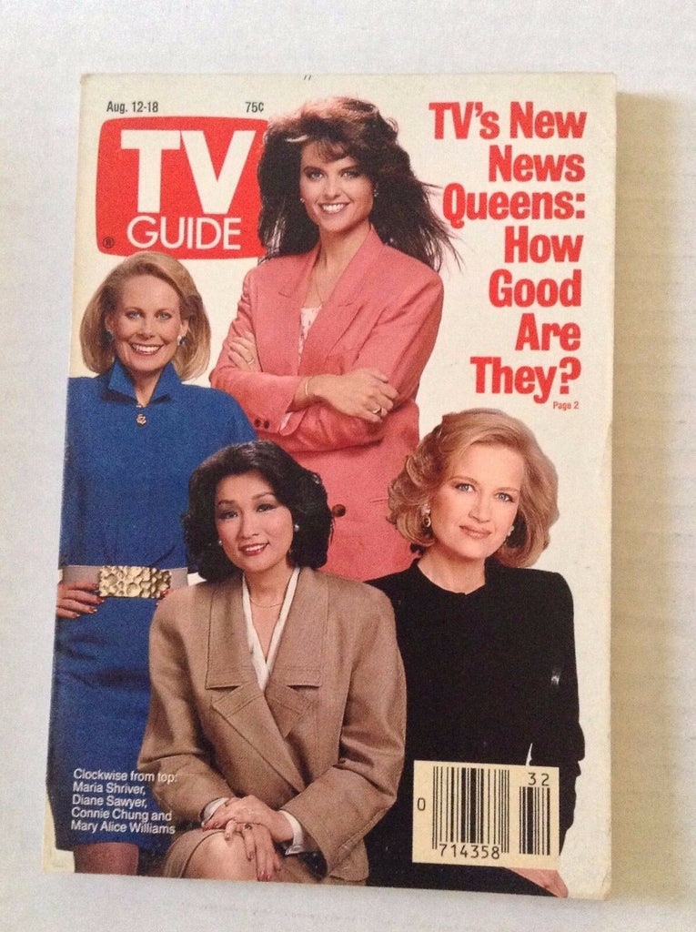 Tv Guide Magazine Maria Shriver Diane Sawyer August 12-18 1989 021717RH