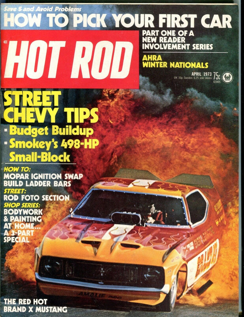 Hot Rod Magazine April 1973 Chevy Tips EX No ML 051117nonjhe