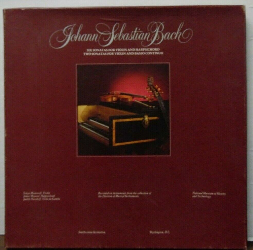 Johann Sebastian Bach six Sonatas for violin and Harpsichord 3 records 020120LLE