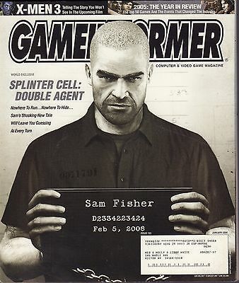 Gameinformer January 2006 Splinter Cell Double Agent, X-men 3 w/ML VG 081016DBE