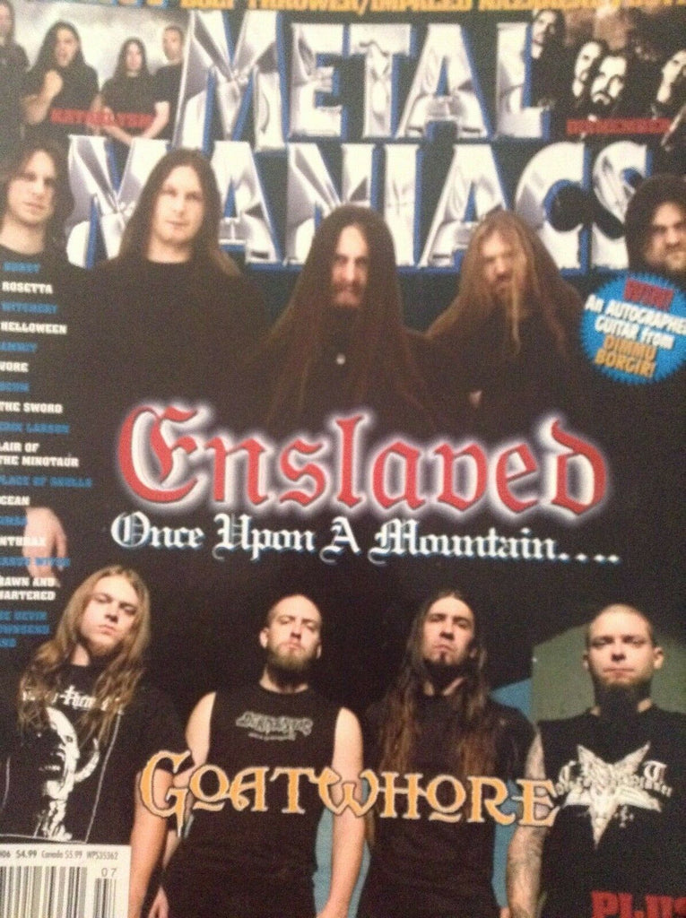 Metal Maniacs Magazine Enslaved Goatwhore Rosetta July 2006 012619nonrh