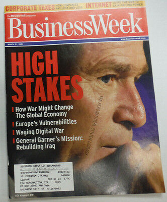 Businessweek Magazine George W. Bush High Stakes March 2003 071015R