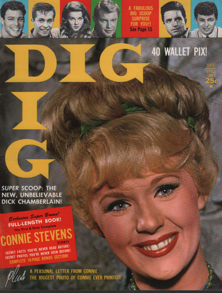 Dig Magazine December 1962 Connie Stevens Dick Chamberlain 070820AME